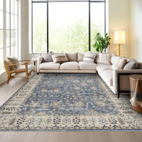 Tappeto marocchino Garvee 120x170cm in stile boho, antiscivolo, lavabile in lavatrice, misto cotone, soggiorno, camera da letto, cucina