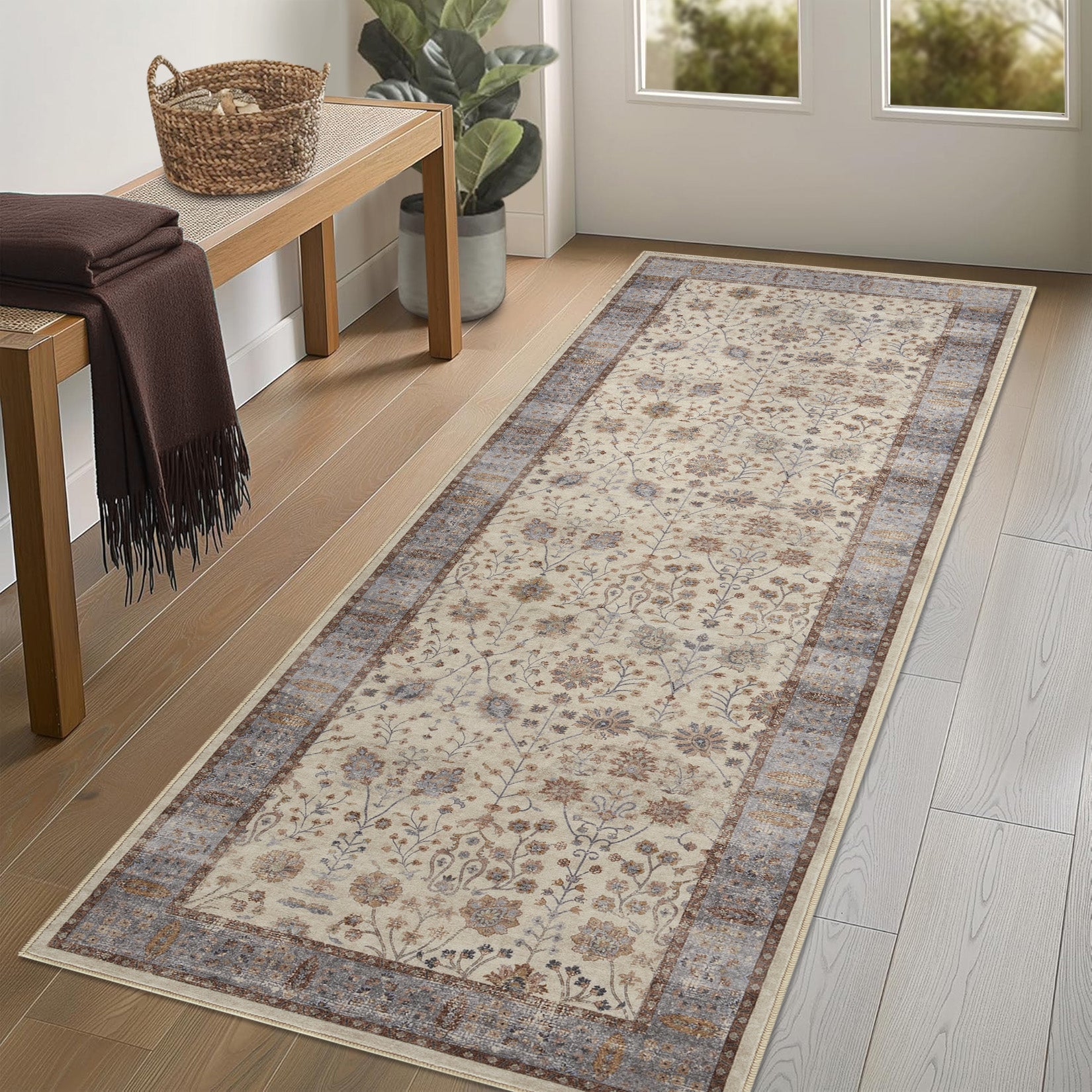 Tappeti marocchini Garvee 80x150cm, lavabili in lavatrice, a pelo corto, antiscivolo, per soggiorno, camera da letto, cucina, corridoio