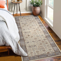 Tappeto marocchino Garvee 80x150cm in misto cotone antiscivolo per soggiorno e cucina in stile boho a pelo corto
