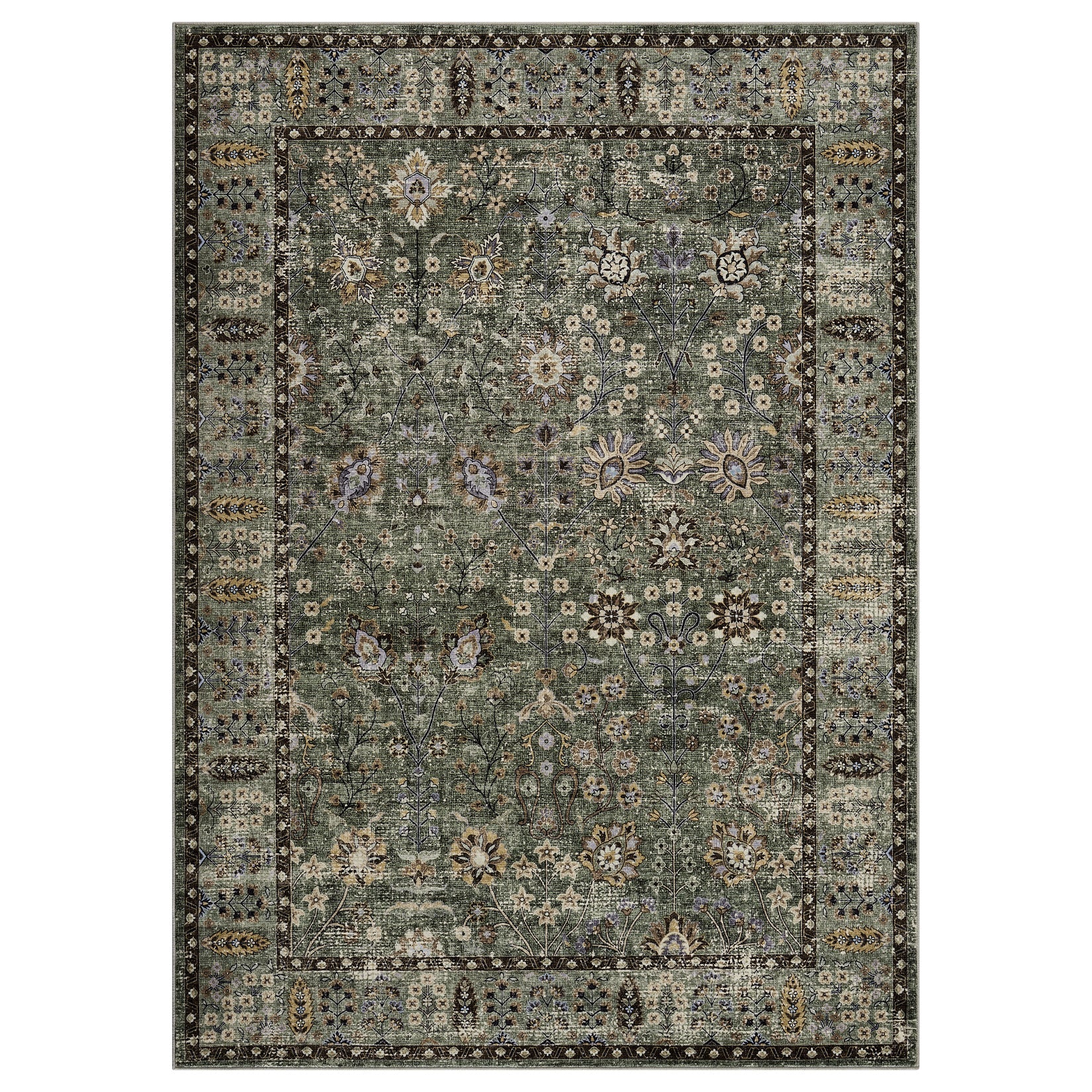 Tappeti marocchini Garvee in misto cotone, pelo piatto, tappeto antiscivolo per soggiorno, camera da letto, cucina, 200x290cm, stile boho