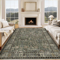 Tappeti marocchini Garvee 160x230cm in misto cotone a pelo corto, antiscivolo, per soggiorno, camera da letto, cucina, stile boho