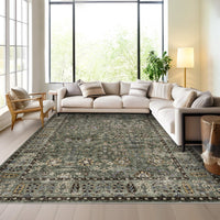 Tappeto marocchino Garvee 160x230cm in misto cotone antiscivolo in stile boho per soggiorno e camera da letto