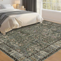 Tappeto marocchino Garvee 200x290cm in misto cotone antiscivolo per soggiorno e cucina in stile boho