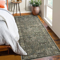 Tappeto marocchino Garvee 80x150cm in misto cotone antiscivolo per soggiorno e cucina, stile boho