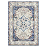 Tappeto Garvee Vintage Boho 80x150cm – Tappeto lavabile a pelo corto con supporto antiscivolo in TPR per soggiorno, camera da letto e ufficio