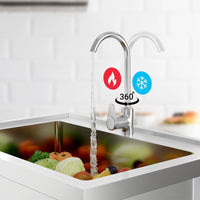 Lavello indipendente Garvee da 47 pollici in acciaio inossidabile 304, vasca singola con gambe regolabili per cucina e garage