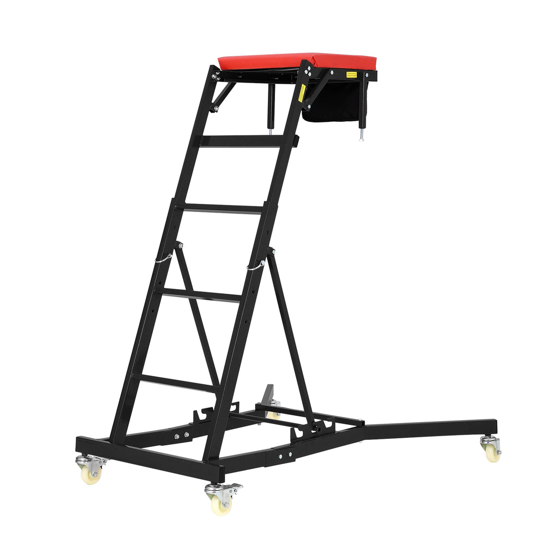 Carrello per auto Garvee con capacità di carico di 400 libbre, regolabile, telaio in acciaio, imbottito, per ufficio e garage, nero