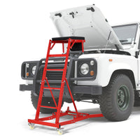 Carrello by autocarri Garvee con portata di 400 libbre, regolabile, 3 angoli di inclinazione, telaio in acciaio, imbottito, borsa portautensili per ufficio e garage