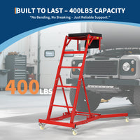 Carrello by autocarri Garvee con portata di 400 libbre, regolabile, 3 angoli di inclinazione, telaio in acciaio, imbottito, borsa portautensili per ufficio e garage