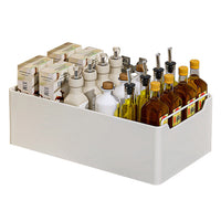 Cassetto da cucina estensibile Garvee, organizer da cucina in metallo, non necessita di foratura, bianco, 20 cm L x 43 cm P x 14 cm A
