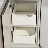 Cassetto da cucina estensibile Garvee, organizer da cucina in metallo, non necessita di foratura, bianco, 20 cm L x 43 cm P x 14 cm A - Come mostrato