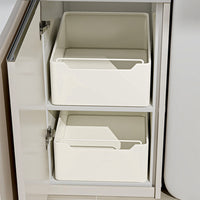 Cassetto da cucina estensibile Garvee, organizer da cucina in metallo, non necessita di foratura, bianco, 30 cm L x 43 cm P x 14 cm A