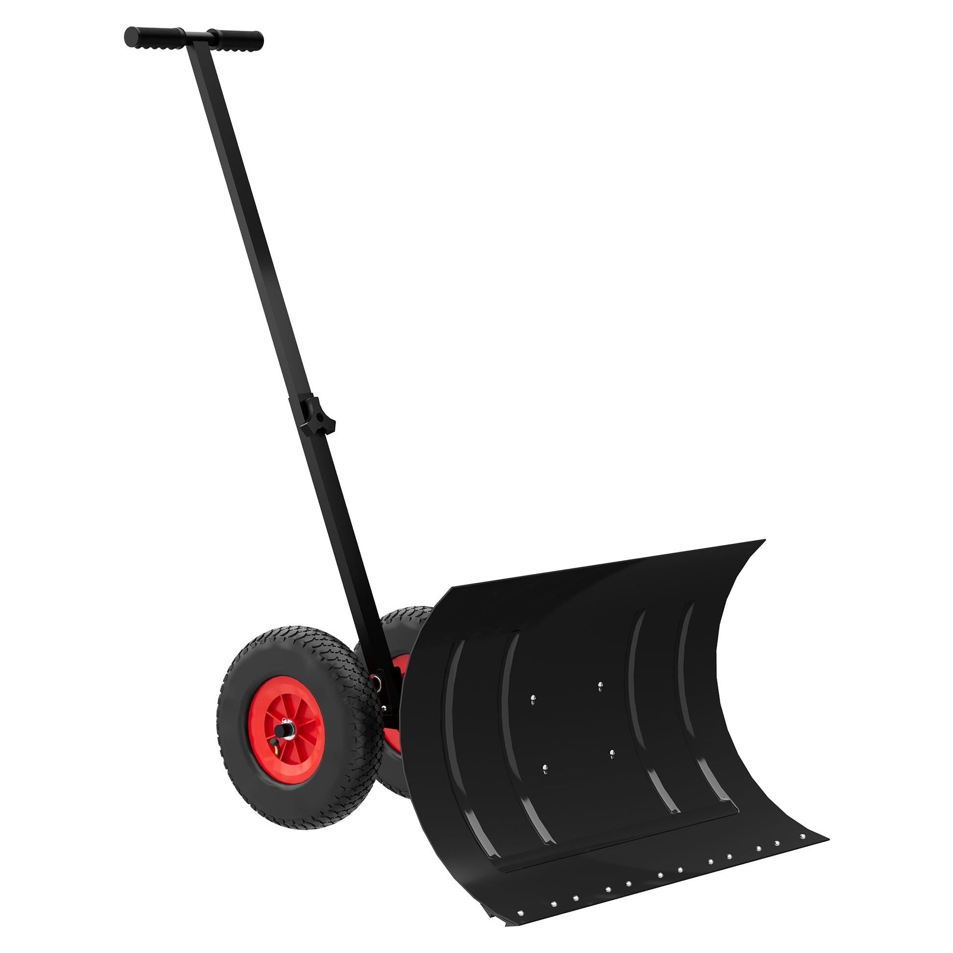 Pala da neve Garvee 74x42cm – regolabile in altezza in 5 posizioni, in metallo, per giardino, vialetti e vialetti d’accesso in inverno.