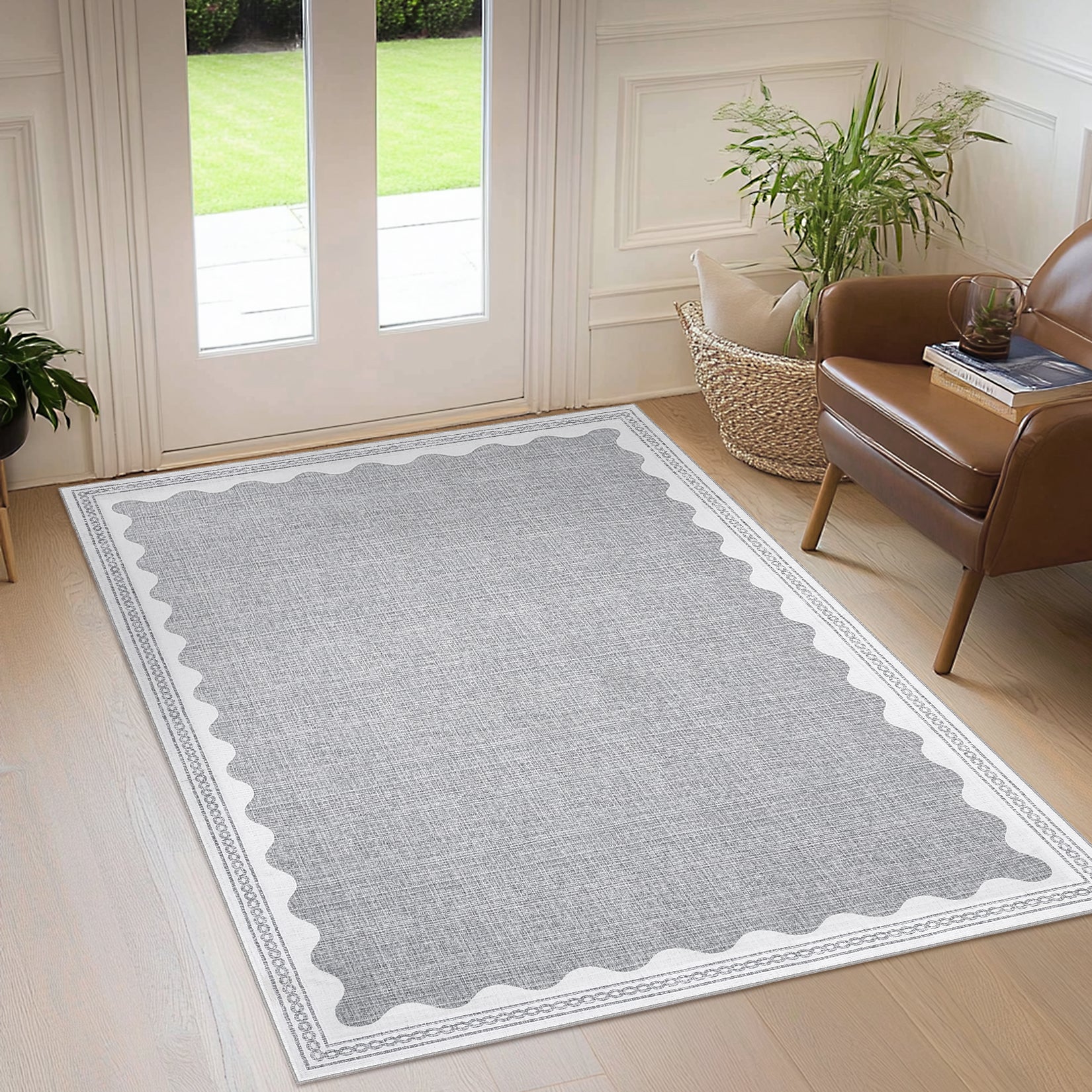 Zerbino Garvee per camera da letto, antiscivolo, 80 x 150 cm, in TPR, lavabile, per cameretta dei bambini, soggiorno