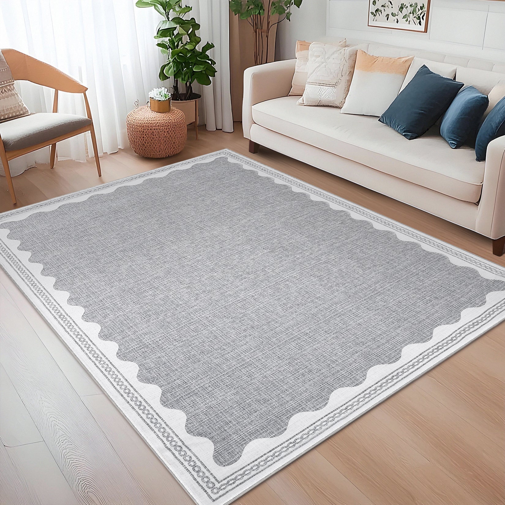Zerbino Garvee per camera da letto, antiscivolo, 80 x 150 cm, in TPR, lavabile, per cameretta dei bambini, soggiorno