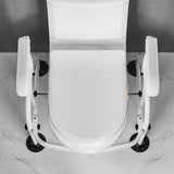 Supporto per WC Garvee, regolabile in altezza, corrimano per WC, telaio di supporto per WC, maniglia di sostegno, telaio di supporto per WC antiscivolo, 62 x 52 x 65-72 cm