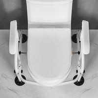 Supporto per WC Garvee, regolabile in altezza, corrimano per WC, telaio di supporto per WC, maniglia di sostegno, telaio di supporto per WC antiscivolo, 62 x 52 x 65-72 cm