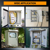 Garvee Scatola Giunzione Elettrica NEMA 4X IP66 Impermeabile in Acciaio - Serratura Rinforzata, Montaggio Facile Interno/Esterno - Gray-White (Suzhou)