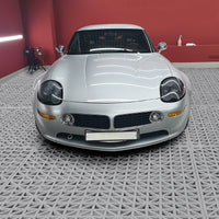 Tappetini di drenaggio modulari in PVC Garvee, set da 50 pezzi, 12"x12", antiscivolo, resistenti, per garage, giardino, piscina, neri