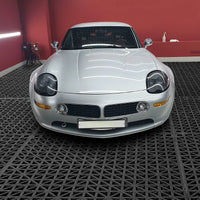 Tappetini di drenaggio in PVC Garvee modulari ad incastro, 50 pezzi, 12x12 pollici, neri, per garage, giardino, piscina, esterni, antiscivolo, durevoli