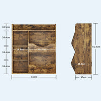 Scaffale portagiochi per bambini Garvee a 3 ripiani con 5 scomparti, MDF robusto, multifunzionale per camera da letto e cameretta, bianco compatto