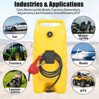 Serbatoio di carburante portatile Garvee da 14 galloni con pompa per tosaerba e barche, 57 litri, HDPE, resistente ai raggi UV