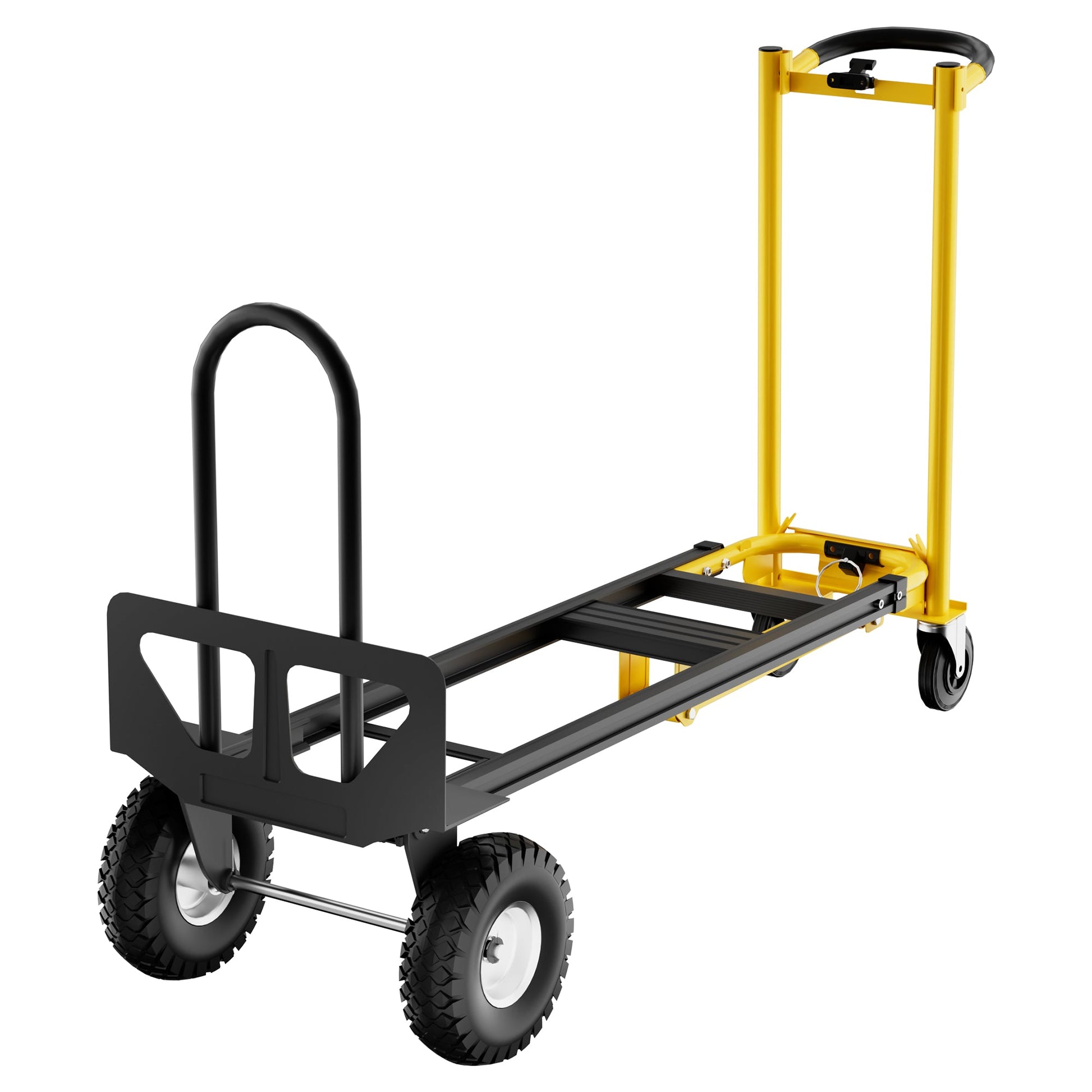 Carrello pieghevole Garvee 3 in 1 per carichi pesanti con ruote ed elastici per casa e ufficio, capacità di carico di 770 libbre, pieghevole