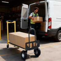 Carrello pieghevole Garvee 3 in 1 per carichi pesanti con ruote ed elastici per casa e ufficio, capacità di carico di 770 libbre, pieghevole