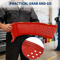 Garvee Rampe Auto Pesanti 2 Pezzi 8000lbs Acciaio Antiruggine Riflettenti Notturne 89x33 cm Garage Officina