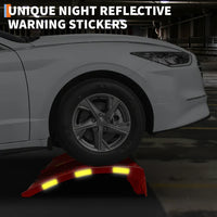 Garvee Rampe Auto Pesanti 2 Pezzi 8000lbs Acciaio Antiruggine Riflettenti Notturne 89x33 cm Garage Officina