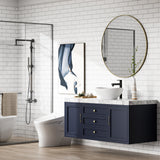 Garvee Lavabo da Bagno Ellittico in Ceramica Bianca, 41x33 cm, Design Moderno, Resistente a Graffi e Macchie, Installazione Sopra il Contatore, Ideale per Bagni e Bar