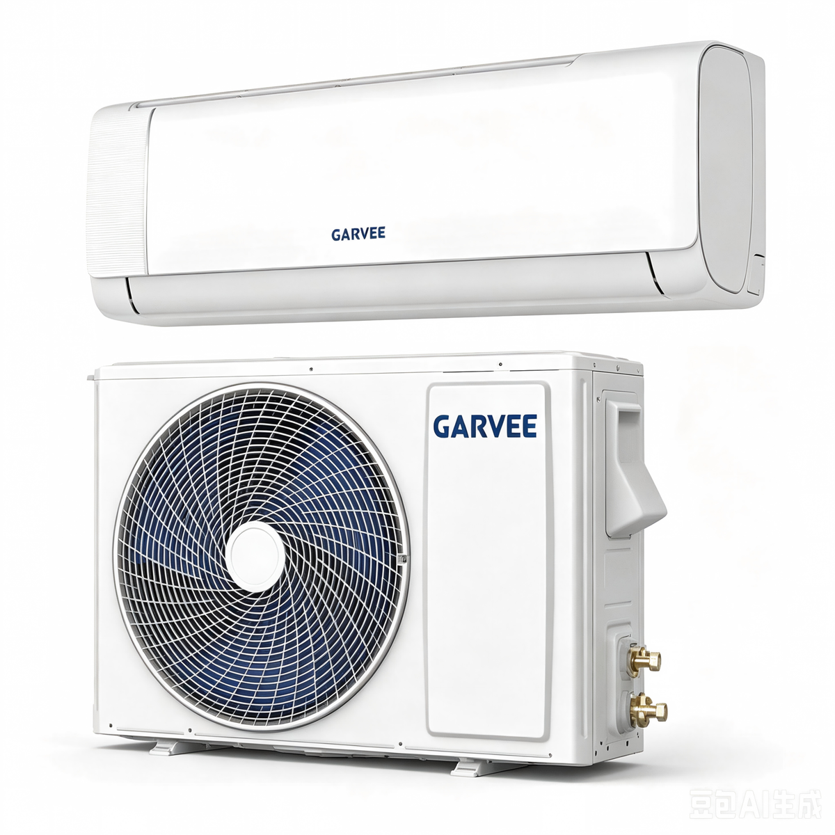 Garvee Climatizzatore Split 9000 BTU/h Bianco Con Controllo App Silenzioso Efficienza A++ Per Casa