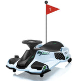 Garvee Kids Drift Go-Kart elettrico 24V – Telaio in metallo, per esterni, bianco – Corse veloci ed emozionanti avventure all'aria aperta. - Bianco