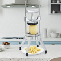 Affettatrice per verdure commerciale Garvee con 4 lame in acciaio inossidabile, impugnatura ergonomica, antiscivolo, per cucina e ristorante, varie dimensioni acciaio inossidabile