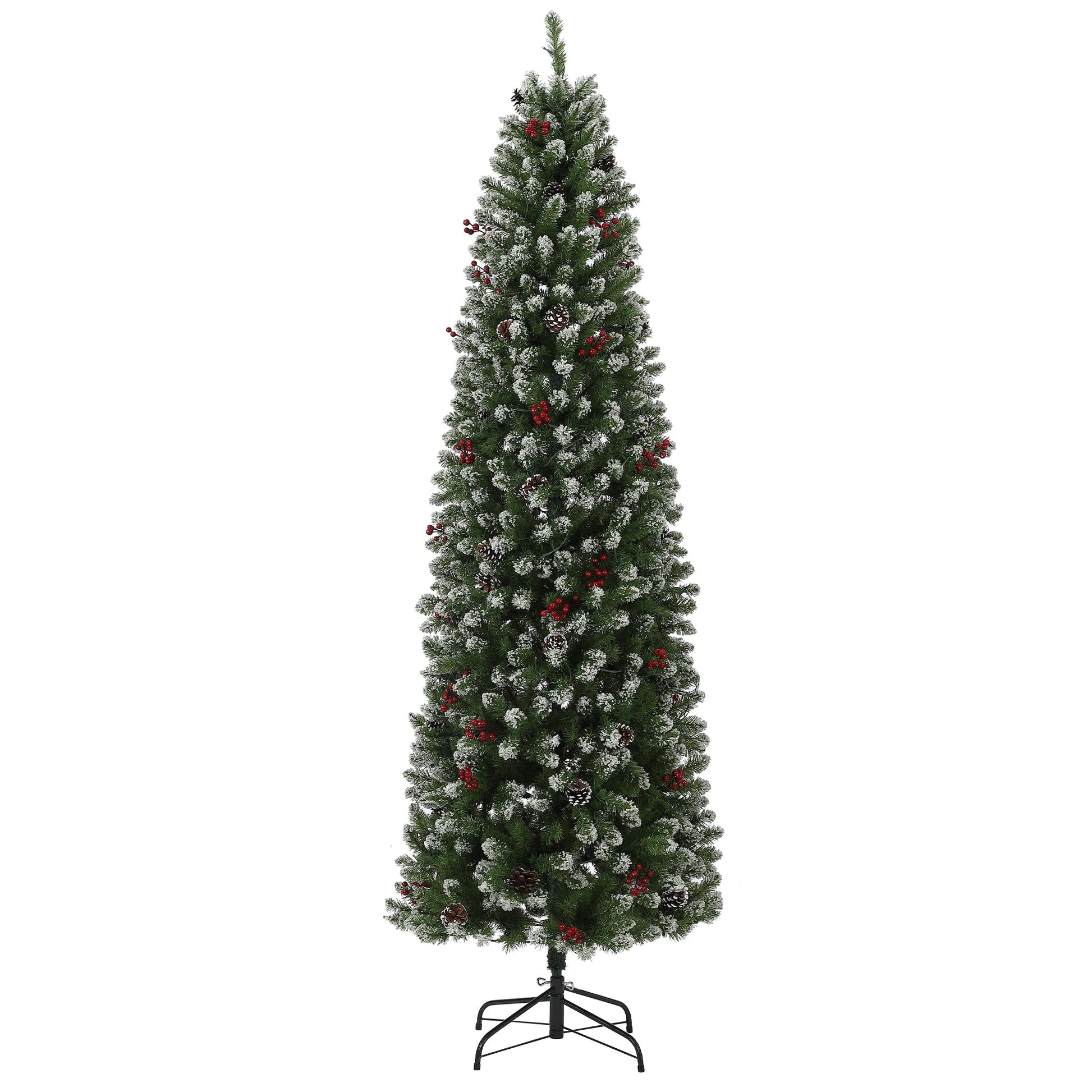 Albero di Natale Garvee 230cm con supporto in metallo - Illuminazione LED bicolore con 8 modalità per una magica atmosfera natalizia