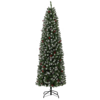 Albero di Natale Garvee 230cm con supporto in metallo - Illuminazione LED bicolore con 8 modalità per una magica atmosfera natalizia