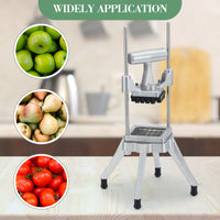 Affettatrice per verdure commerciale Garvee con 4 lame in acciaio inossidabile, impugnatura ergonomica, antiscivolo, per cucina e ristorante, varie dimensioni acciaio inossidabile