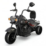 Garvee Moto Elettrica per Bambini 12V, Doppio Motore, Batteria 4,5 Ah, Luci LED, Musica e Clacson, per Bambini 3-6 Anni, Nera - Nero