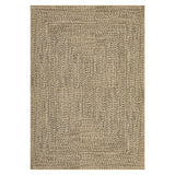 GARVEE Tappeto Lavabile a Pelo Basso 160 × 230 cm Beige in Poliestere Morbido con Fondo TPR Antiscivolo, Pieghevole per Soggiorno e Camera