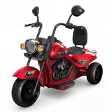Moto Elettrica 12V per Bambini 3–6 Anni, Doppio Motore, 3 Ruote, Batteria 4,5 Ah, Luci LED, Musica e Clacson, Rossa - Rosso