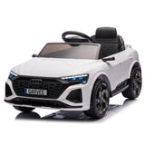Garvee Auto Elettrica Audi per Bambini, Design Realistico, 2 Modalità di Guida, Luci LED, Musica, USB e MP3, per Casa e Giardino