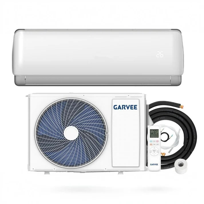 Garvee Climatizzatore Split 9000 BTU/h Bianco Con Controllo App Silenzioso Efficienza A++ Per Casa