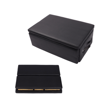 Garvee Pilates Seat Box pieghevole, nero, robusto, portatile, per home studio e fitness, 24,4"x16,9"x9"