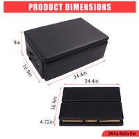 Garvee Pilates Seat Box pieghevole, nero, robusto, portatile, per home studio e fitness, 24,4"x16,9"x9"