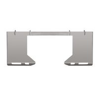 Piastra di montaggio per minipale Garvee da 3/8 pollici, attacco rapido universale, piastra in acciaio resistente per trattori e minipale, robusta e versatile