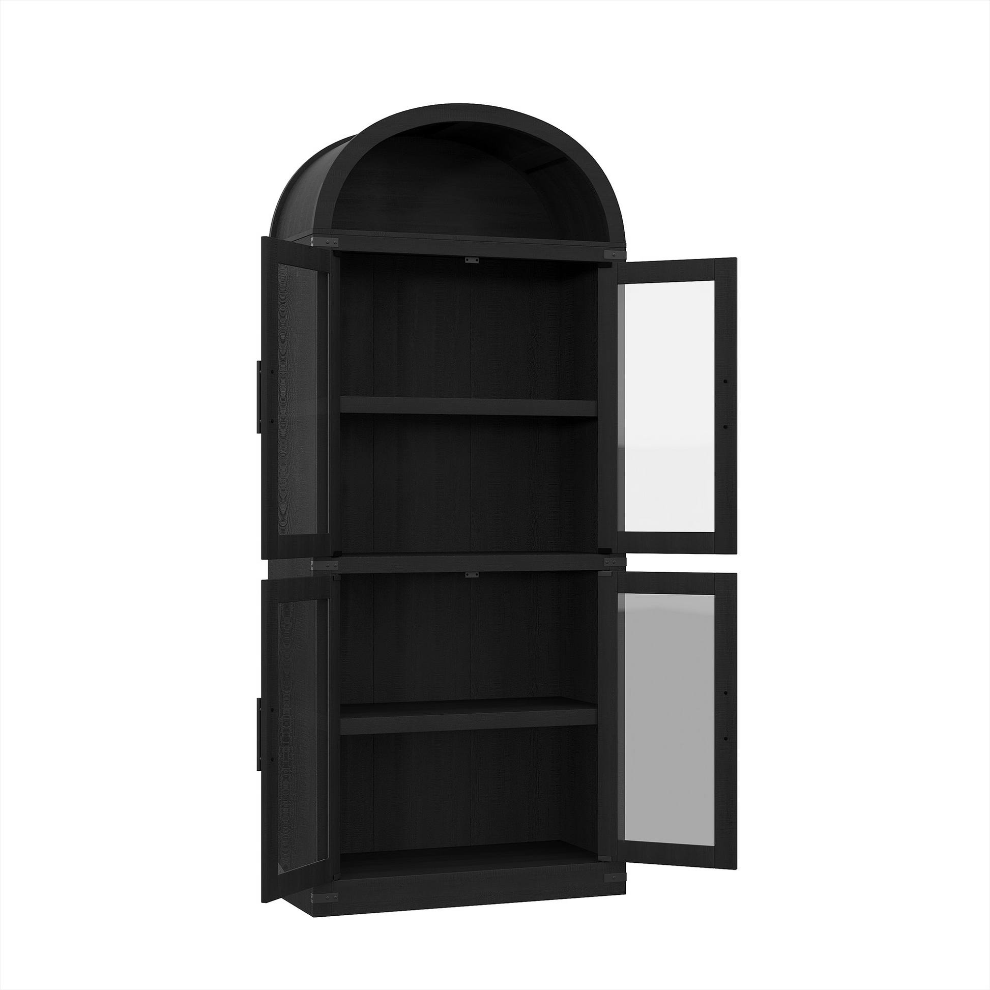 Mobiletto ad arco Garvee, stile fattoria, dispensa, 180 cm di altezza, in legno, antipolvere, maniglie in metallo, sala da pranzo, soggiorno