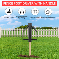 Garvee 12 LB T-Post Driver Attrezzo portatile in metallo con impugnatura ergonomica in acciaio resistente per segnaletica di recinzione da giardino