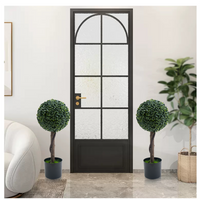 Garvee Set di 2 alberi artificiali in bosso da 24 pollici, malleabili e versatili, per decorazioni interne ed esterne, verde, plastica