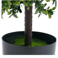 Set di 2 alberi artificiali in bosso topiato Garvee, altezza 20", resistenti alle intemperie, in plastica, verdi, per interni e giardino