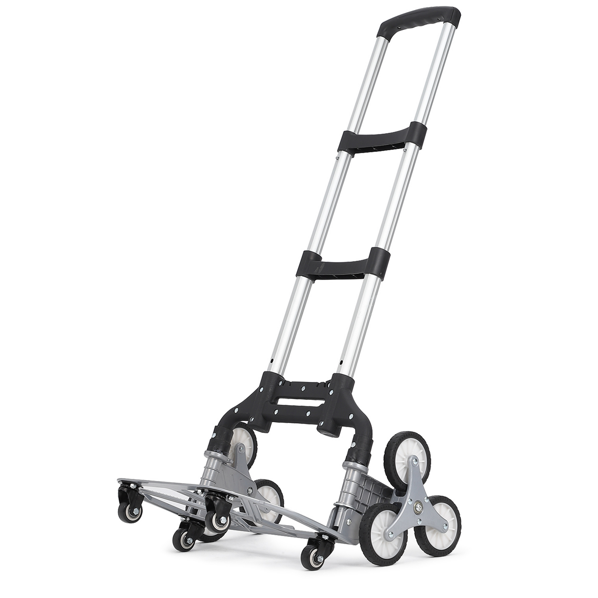 Carrello Saliscale Pieghevole Garvee 180 kg per Festa del Papà - Ruote Triangolari Alluminio, Maniglia Telescopica, 4 Ruote Universali